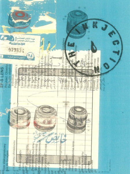 Collage Scan On Baby Blue A5 Sketchbook