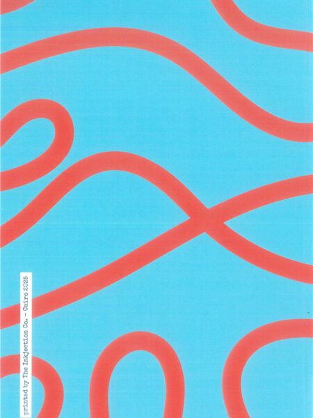 HC Orange Lines In Baby Blue Design A5 Notebook